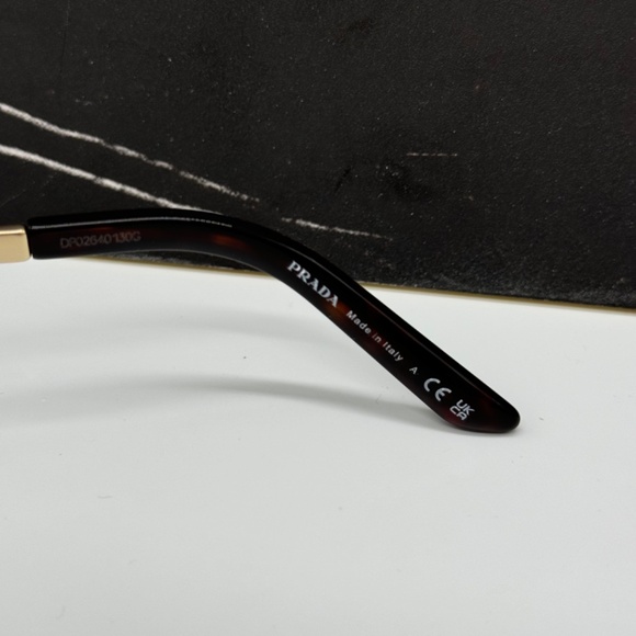 NEW PR A53S VAF10D PRADA GOLD BROWN PILOT SPR A53 VAF10D MEN SUNGLASSES - Picture 11 of 12